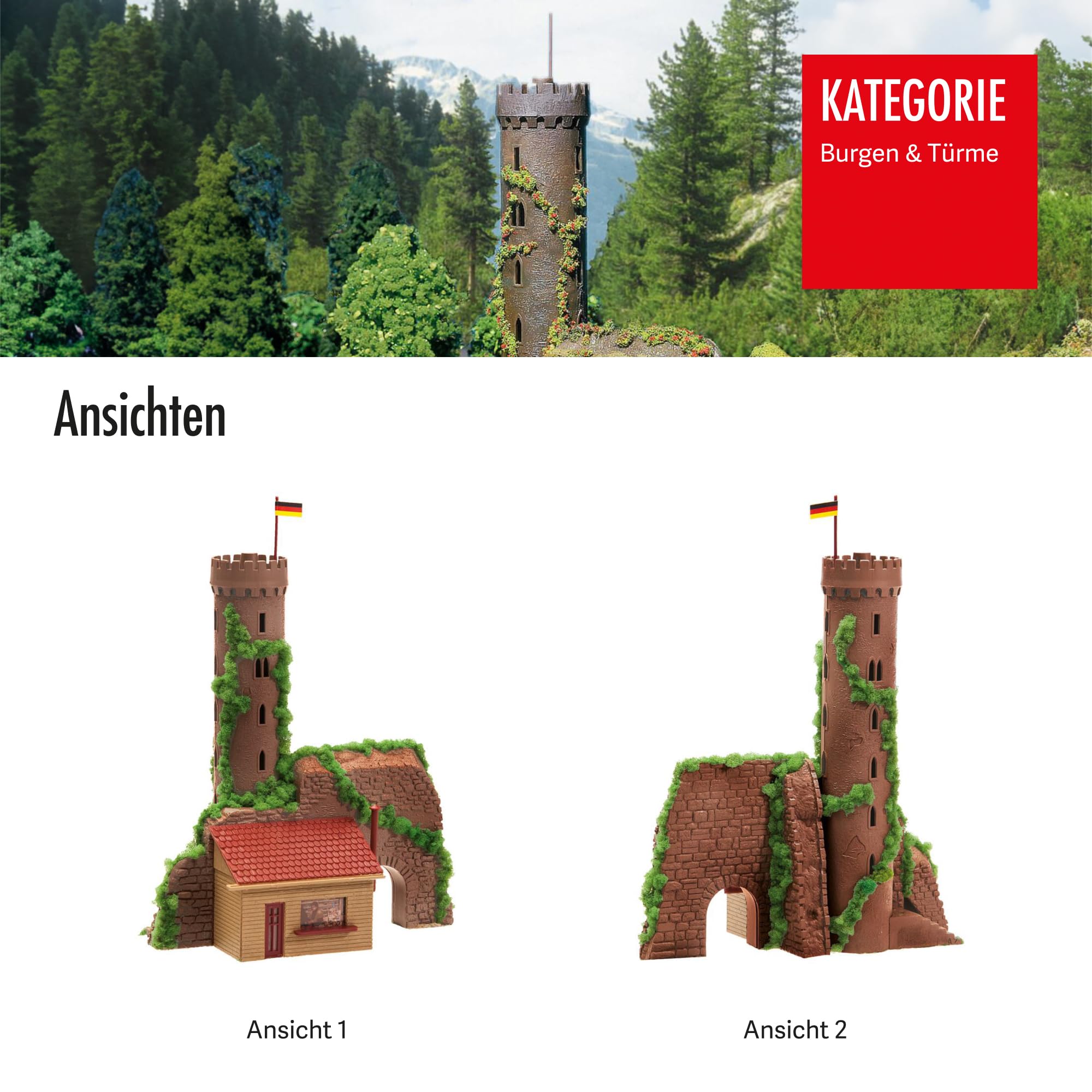 Faller 130291 H0, TT Aussichtsturm, Verschieden
