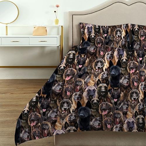 Miniatura 7 de Shih Tzu Lover - Juego de funda de edredón con 2 fundas de almohada, juego de ropa de cama de 3 piezas, regalo para madre Shih Tzu, mamá perro