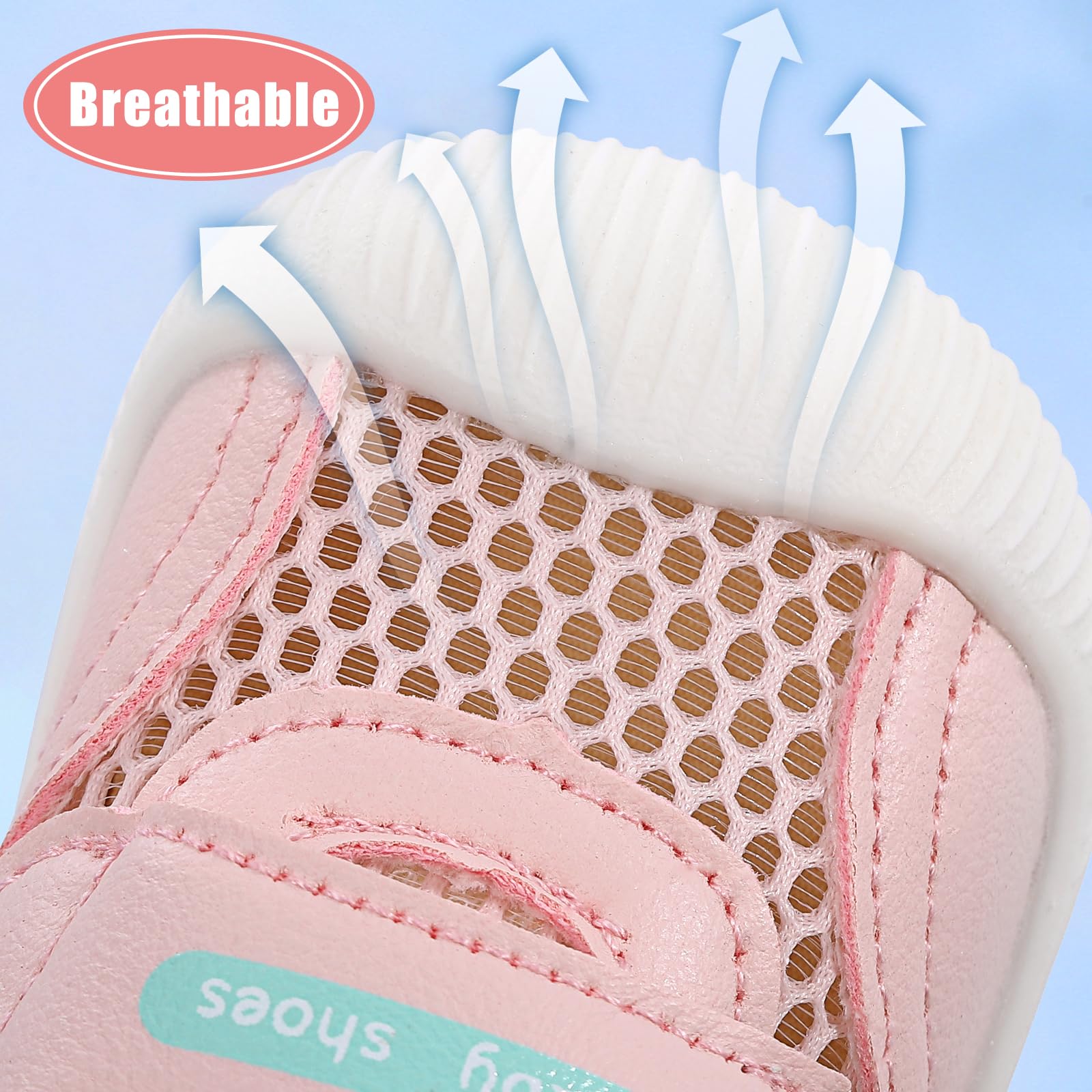 MK MATT KEELY Zapatos Bebé Niño Niña Verano Primeros Pasos Zapatillas Malla Transpirable Ligero con Suela Suave Antideslizante - 3