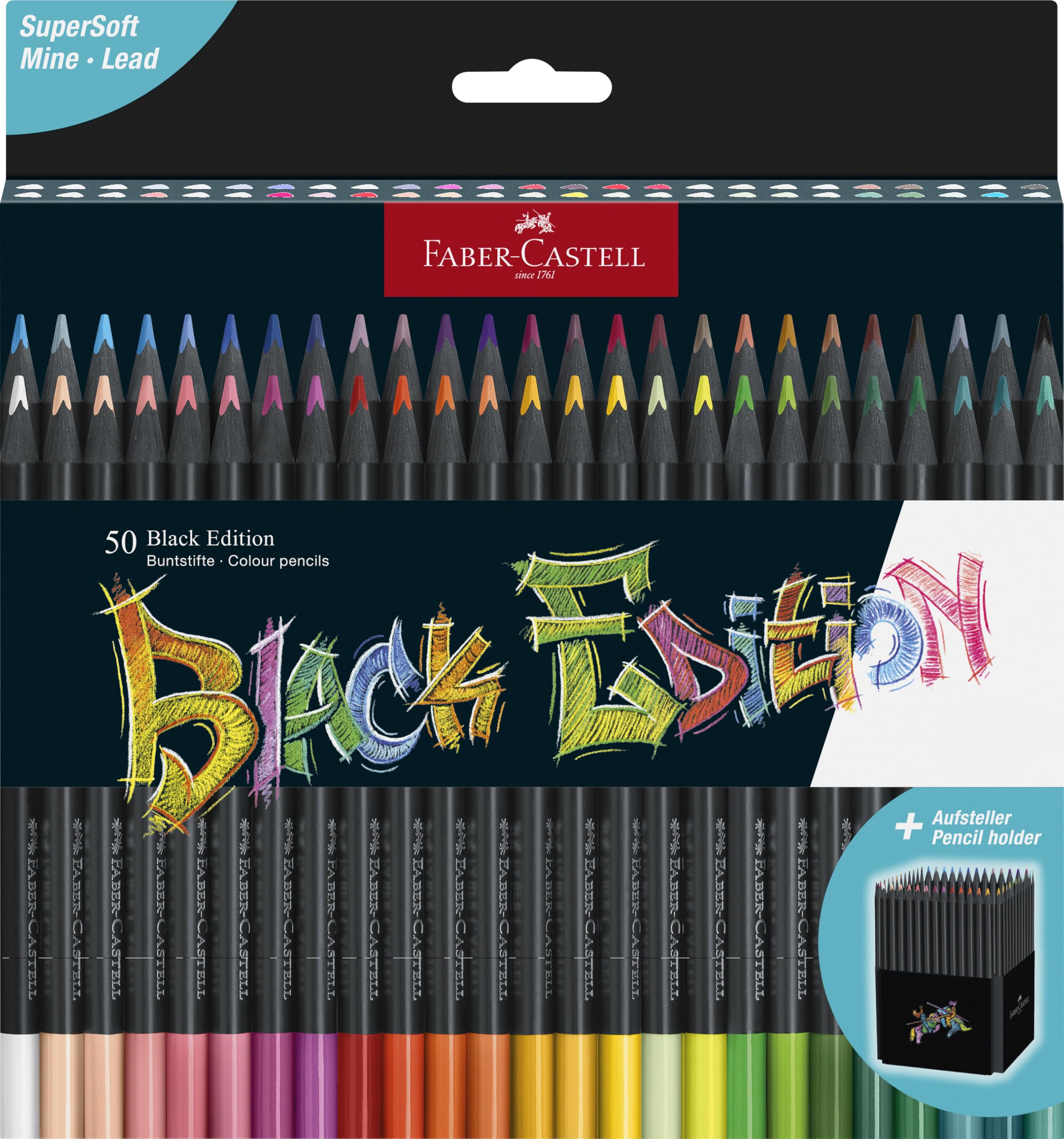 Amazon | Faber-Castell カラーリングペンシル ブラックエディション