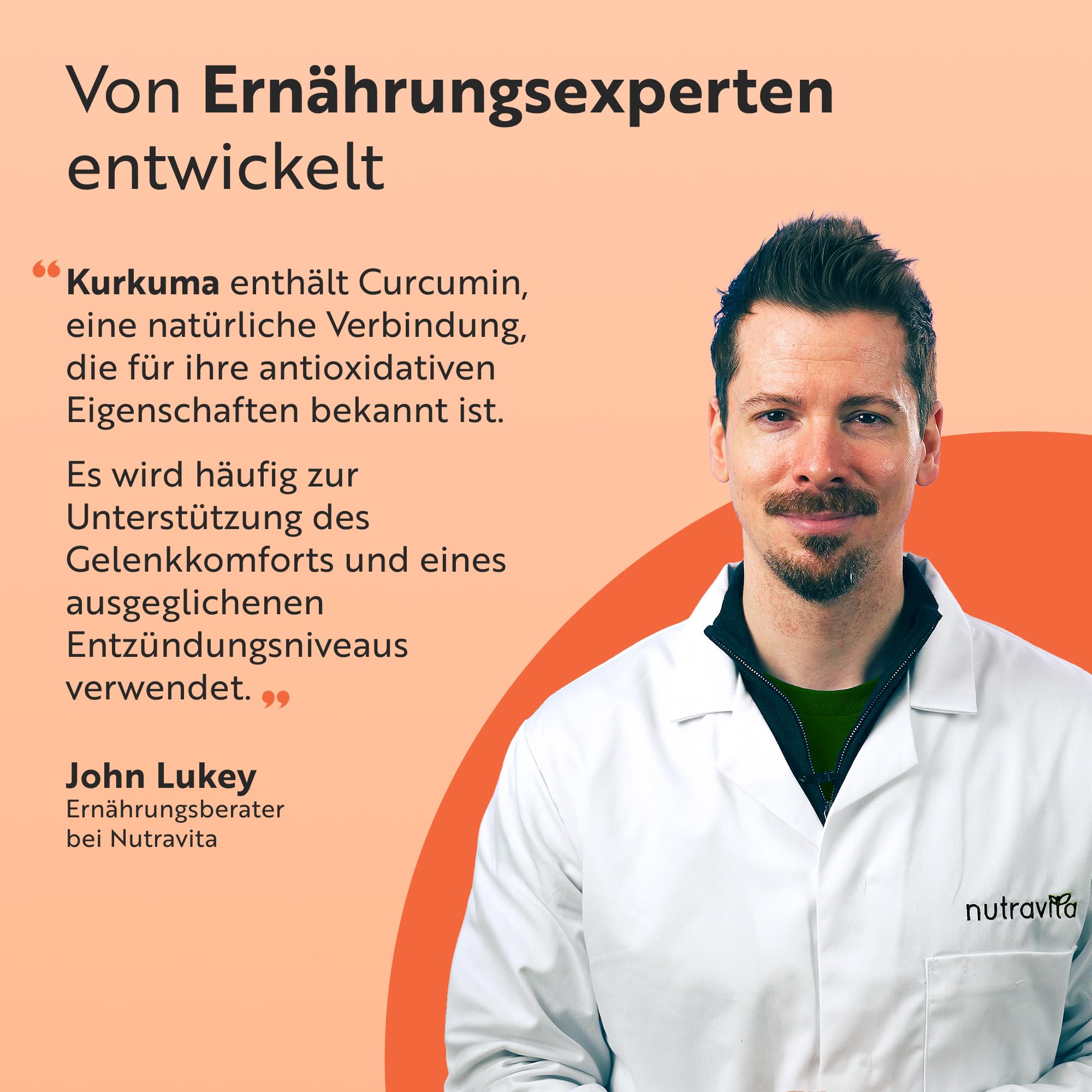 Nutravita Bio Kurkuma Kapseln 1440 mg, schwarzem Pfeffer & Ingwer - 180 vegane Kurkuma Kapseln Hochdosiert (3-Monats-Lieferung) - Curcumin - Bio von Soil Association - 144mg Curcuma Pulver pro Dosis