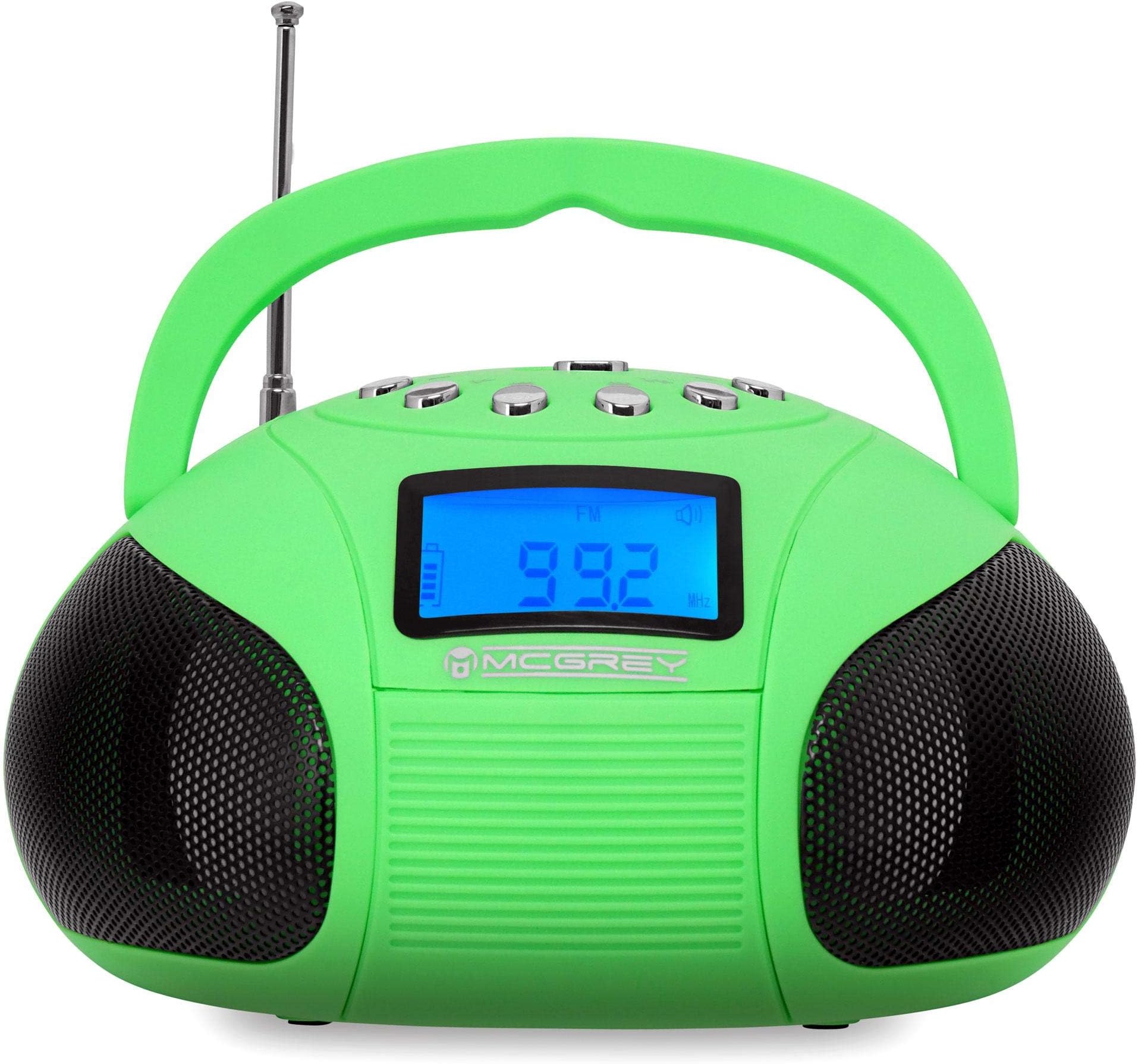 McGrey Boombox MC-50 BT-GR Bluetooth Speaker with USB/SD slot and FM radio, green