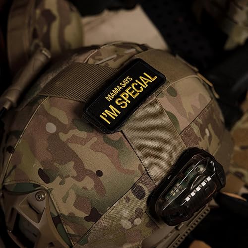 Miniatura 7 de OneTigris Parche táctico, divertido bordado moral, parche de insignia, cierre de apliques, emblema de gancho y bucle Molle para cascos, sombreros,