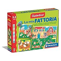 Clementoni Sapientino Montessori – La mia Fattoria, Gioco Educativo con Puzzle Animali Sagomati per Bambini 2-4 Anni, Sviluppo del Linguaggio e Tattile, Made in Italy, Lingua Italiana, 16856