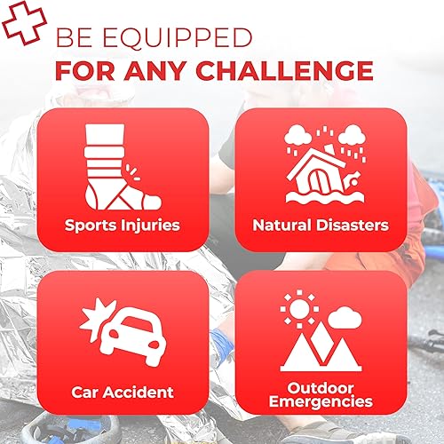 Miniatura 6 de Bolsa de trauma EMT completamente surtida  Kit médico táctico de primera respuesta con torniquete, sellos de pecho, control de sangrado, gasa,