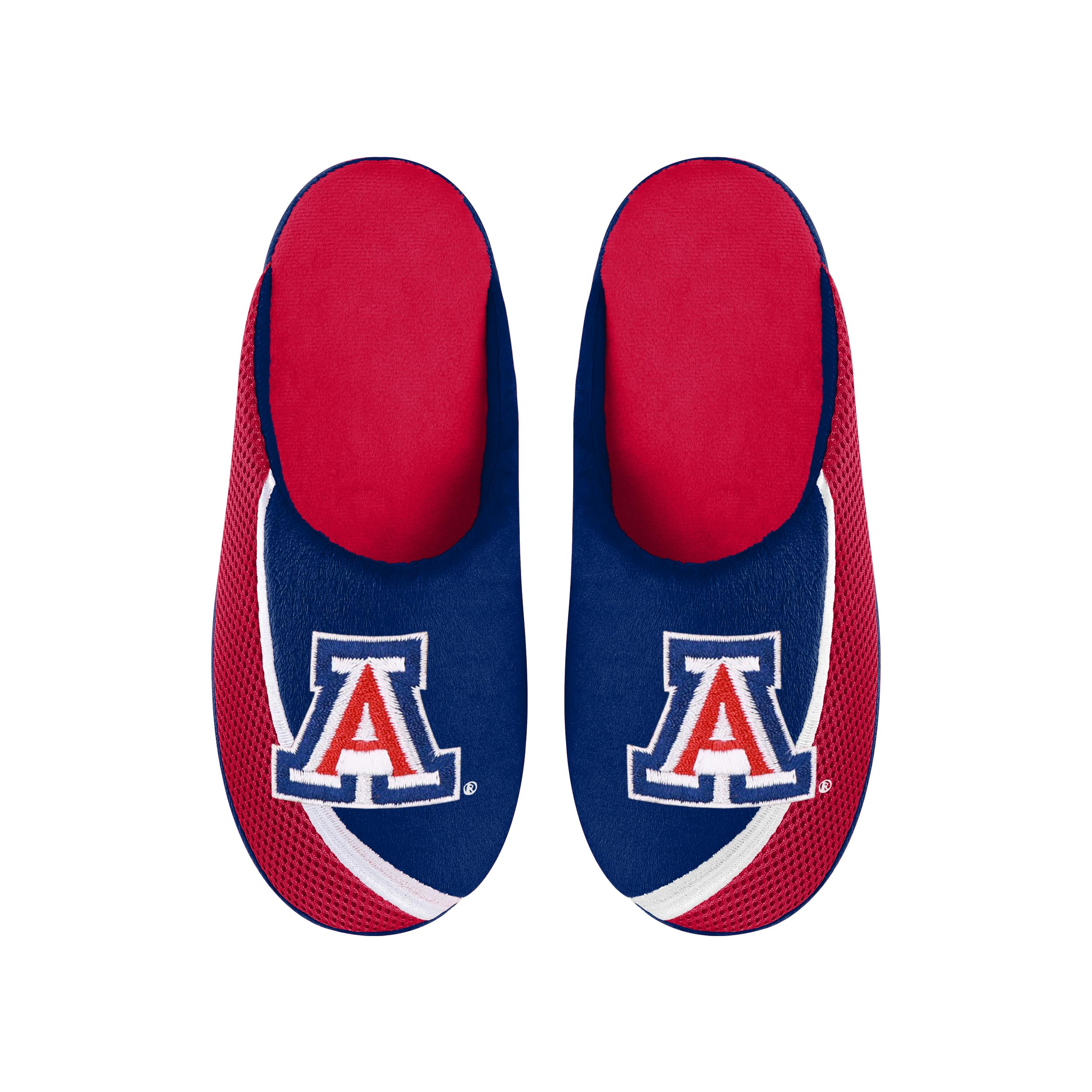 FOCO Men's NCAA 2022 Big Logo Color Edge Slipper