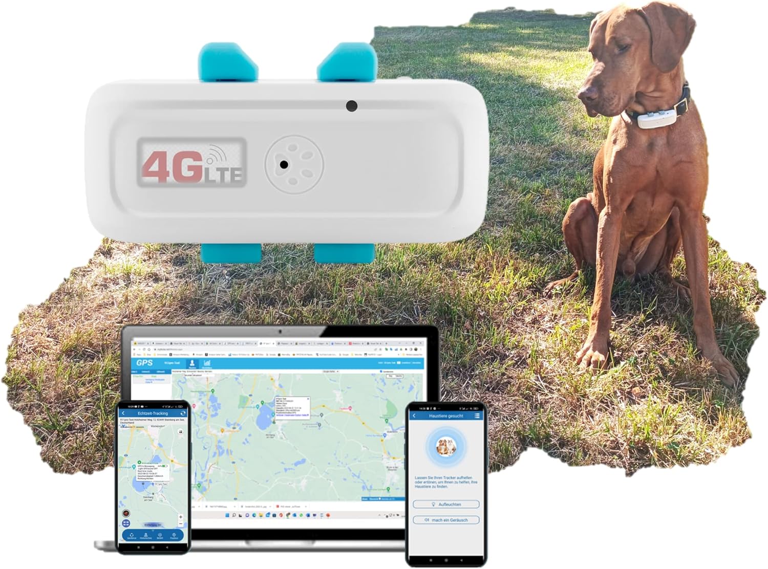 Simmotrade® TKSTAR 911pro GPS Tracker für Hunde und Katzen. Ortung auch