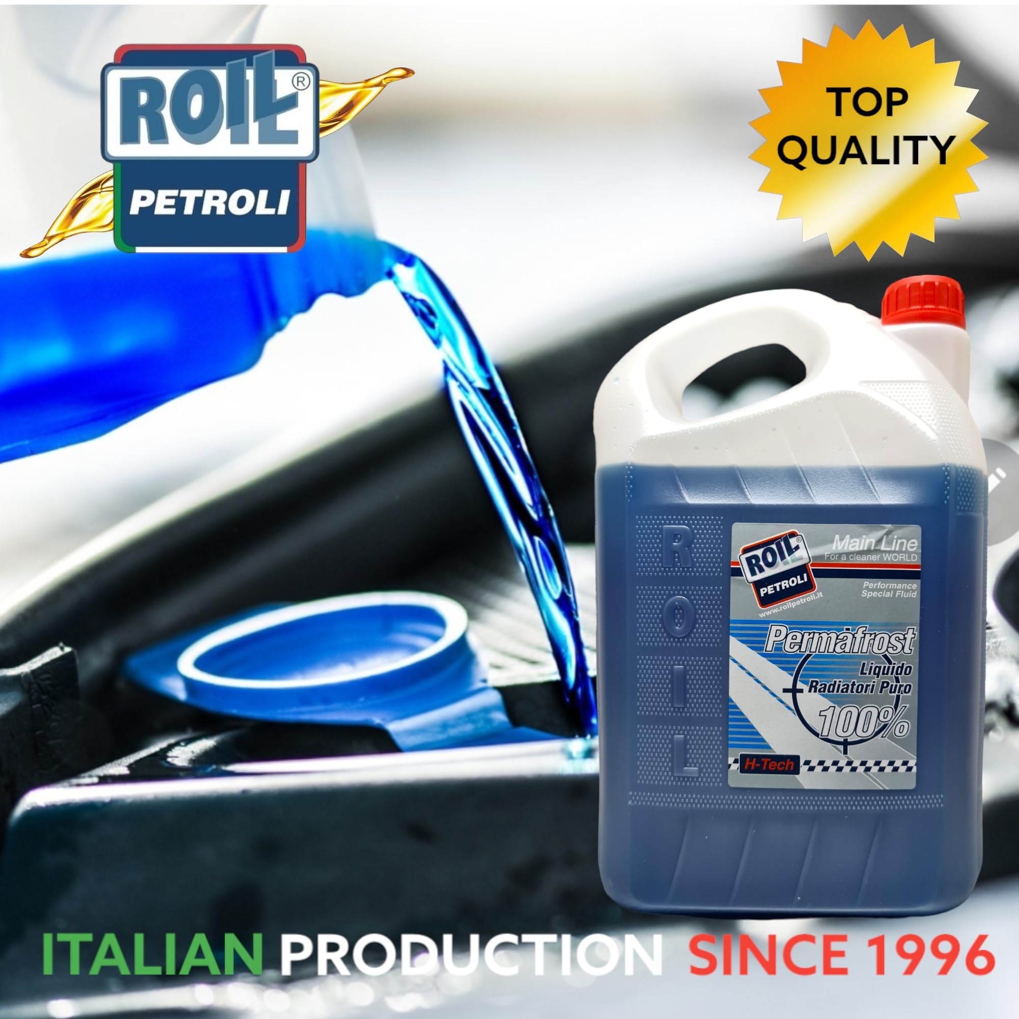 Roil 5 kg. PERMAFROST ANTIGELO Blu Puro al 100%, Nuovo INIBITORE Organico - da diluire con Acqua Prima dell'uso