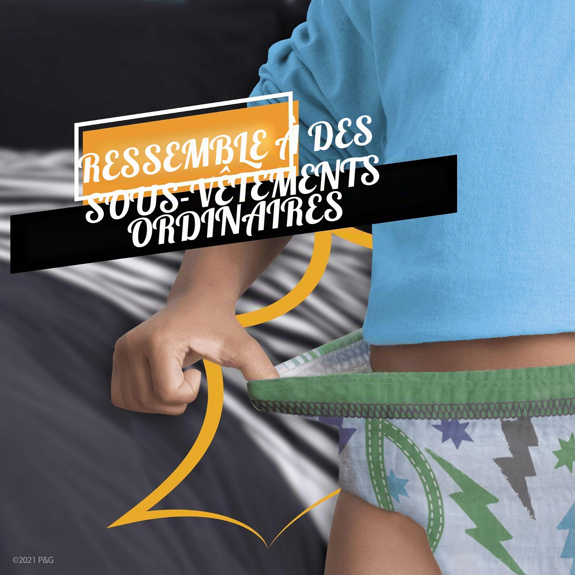 Ninjamas Lot de 10 culottes de nuit absorbantes pour garçons, 4-7 ans, 17-30 kg, protection contre les fuites pour toute la nuit