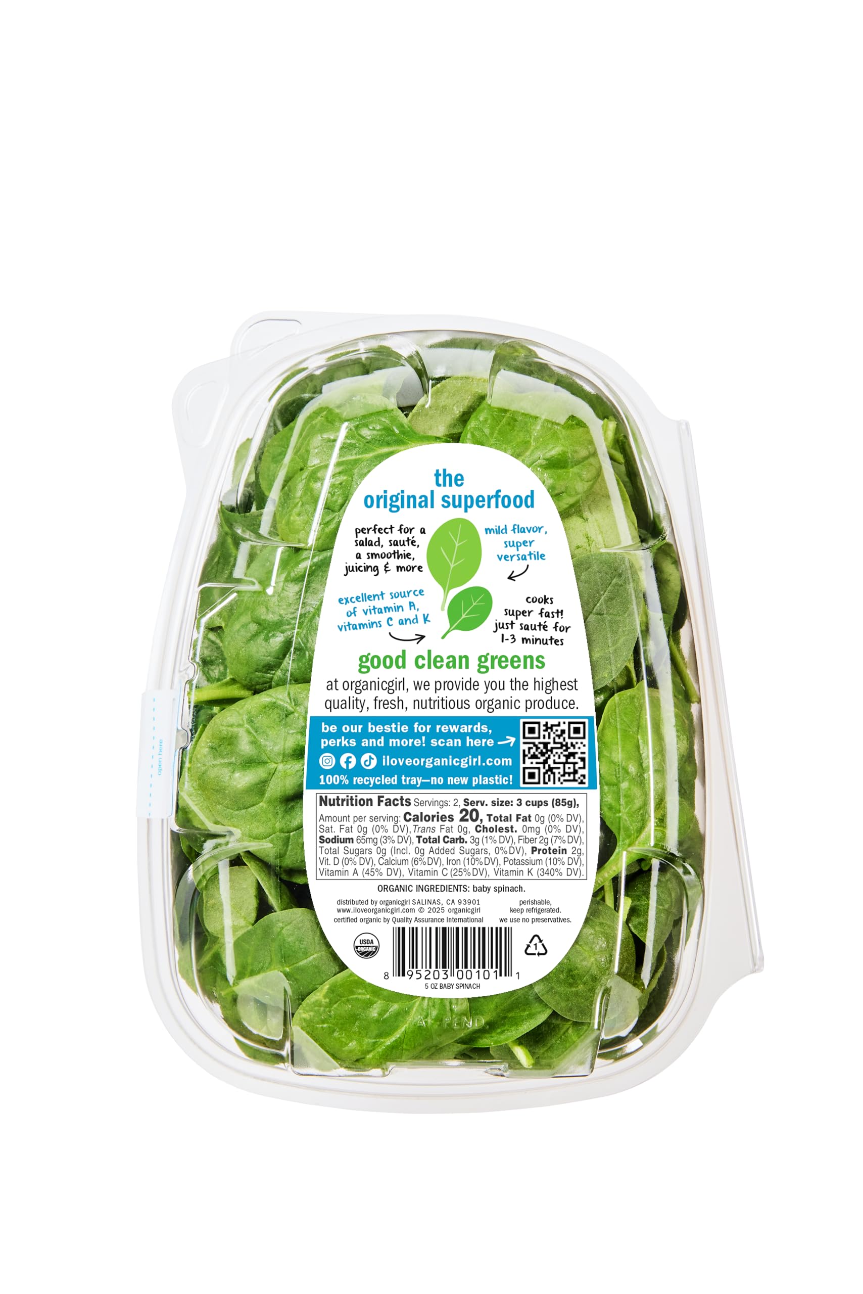 Organicgirl Baby Spinach 5 oz — view 2
