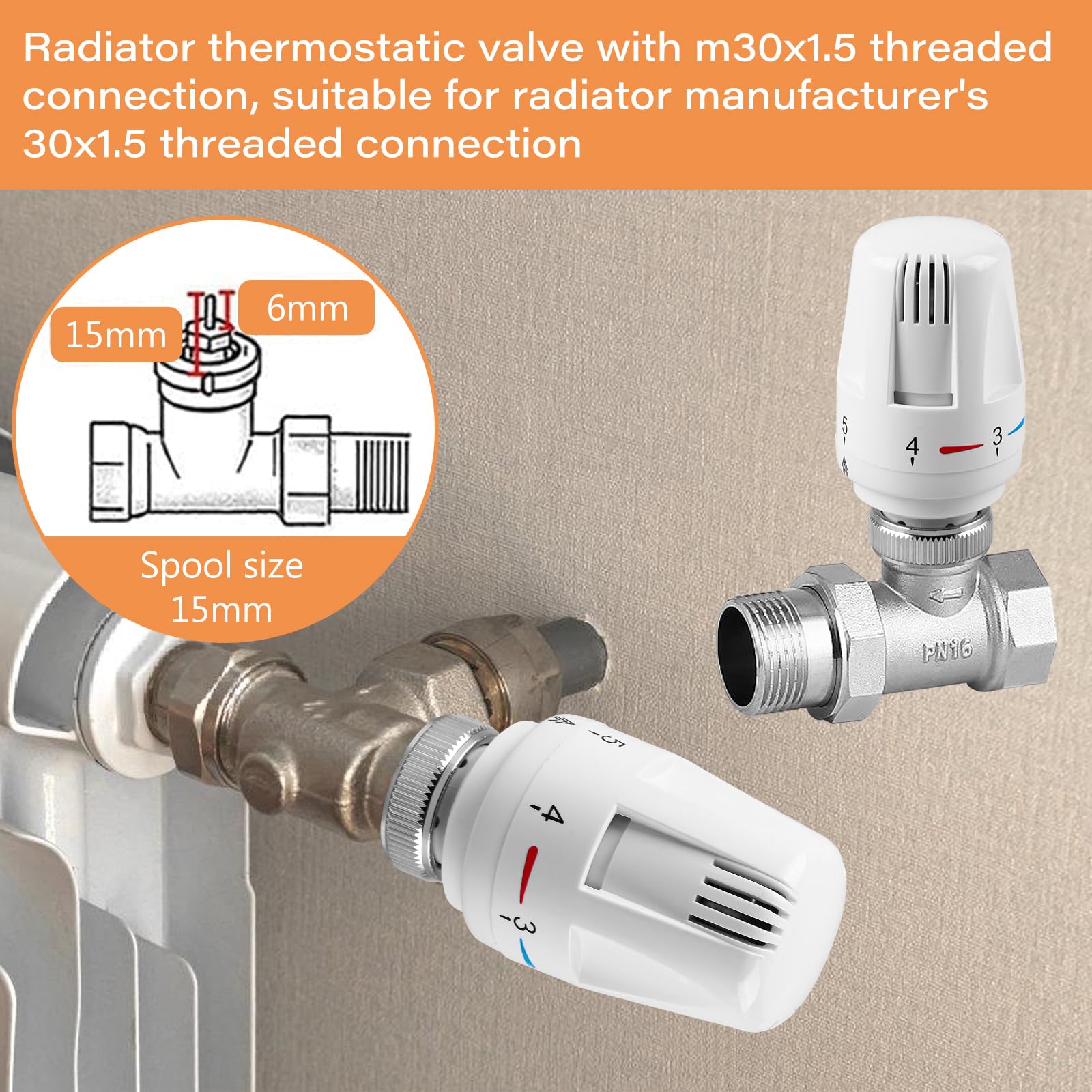 Valvula Radiador Orkli Cabezales Termostáticos Para Radiador