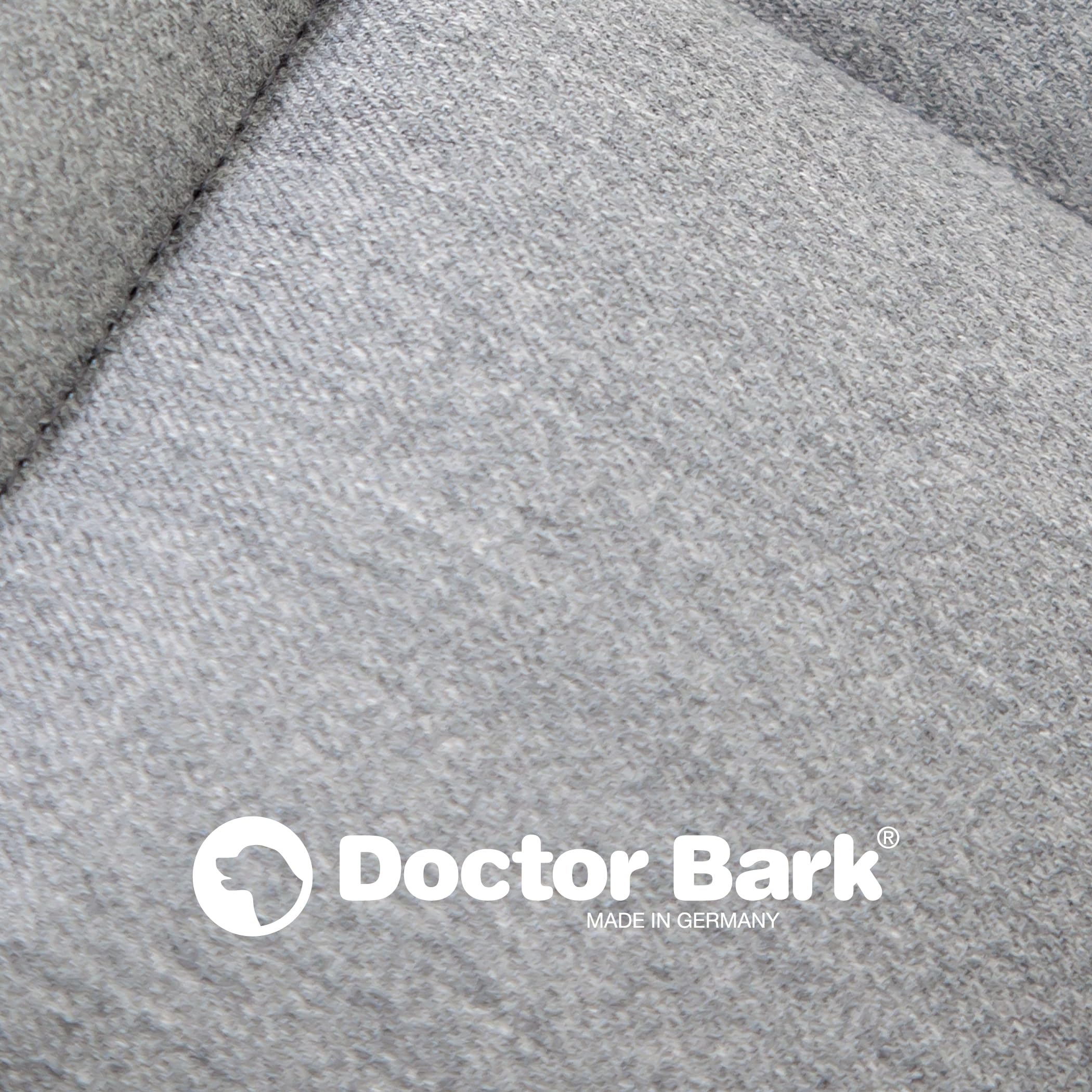 Doctor Bark Manta, Perros Grandes/hundematte, Gris Claro, para alérgicos, antiarañazos, Transpirable, Estable, Resistente, Apto para Lavadora y Secadora. - Lavable a 95 °C - Tamaño a Elegir