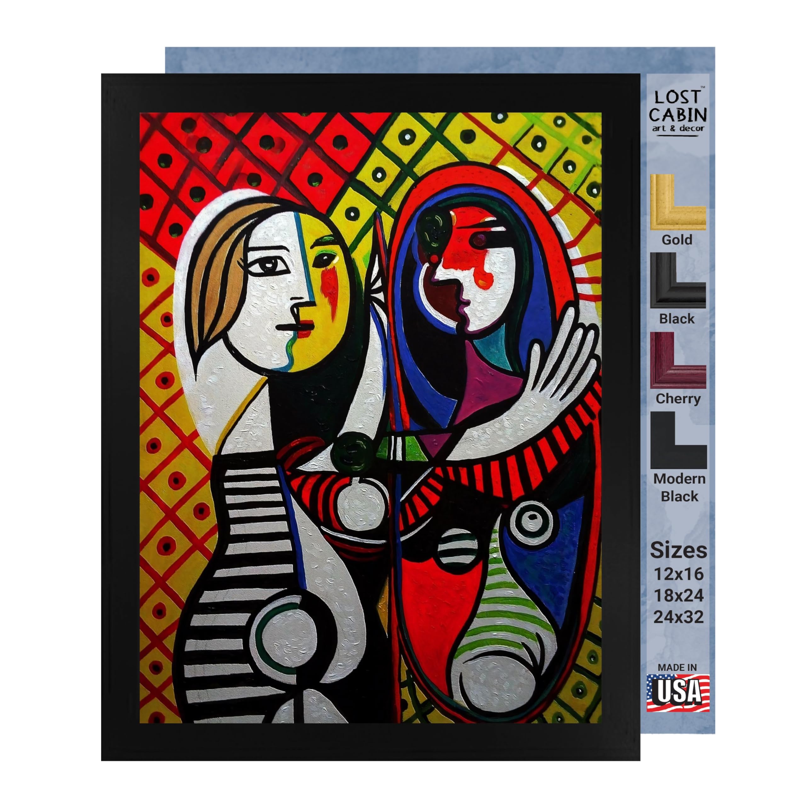 Amazon.com: Lost Cabin Girl before a Mirror by Pablo Picasso