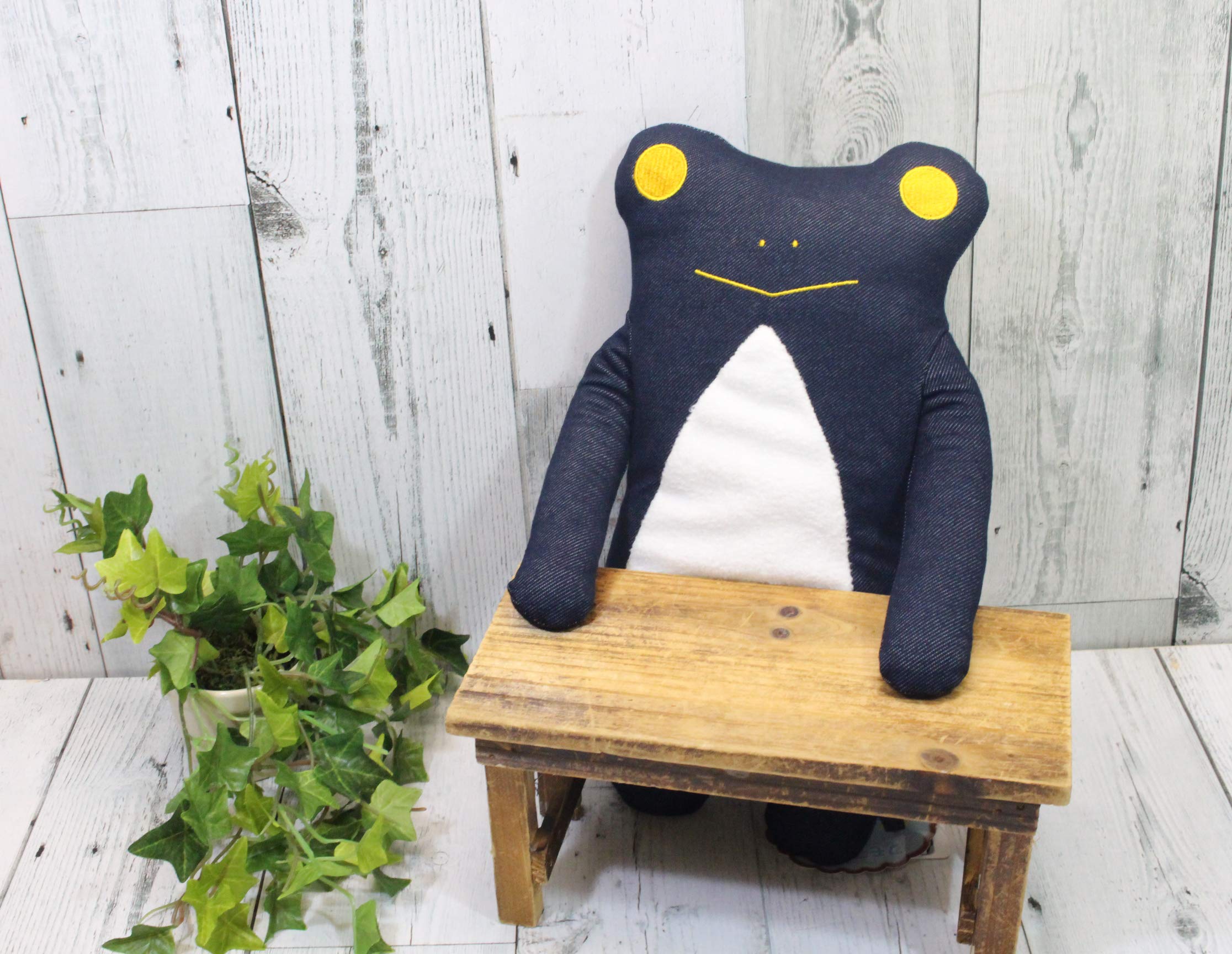 Amazon.co.jp: シナダ フモフモさん デニム けろーにょ (L) 15×7×35cm