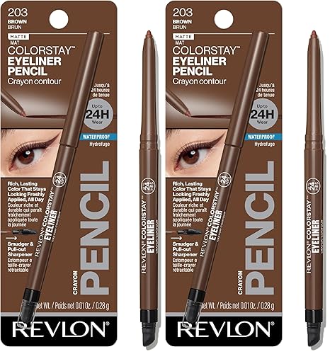 Vista 18 de REVLON ColorStay Lápiz delineador de ojos impermeable, a prueba de manchas, maquillaje de ojos con sacapuntas integrado, el embalaje puede variar