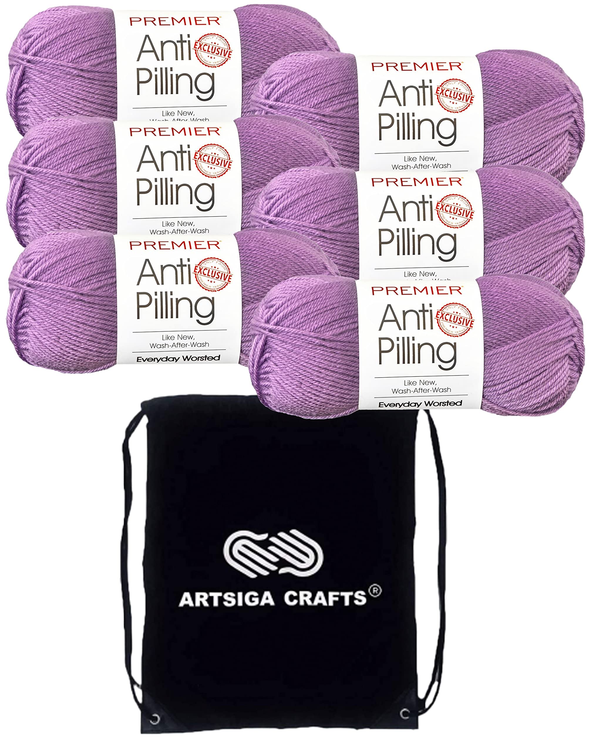Lana Premier Yarns Everyday Orchid de tacto suave y acabado profesional sin imperfecciones de tinte