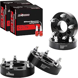 Richeer 4 PCS 1.5 inch 5x4.5 to 5x5.5 Wheel Adapters for J-e-e-p Wheel on XJ ZJ KJ KK TJ YJ MJ Explorer Ranger,Forged Conversion Wheel Spacers 5x114.3mm to 5x139.7mm with 1/2x20 Studs & 73mm Bore
