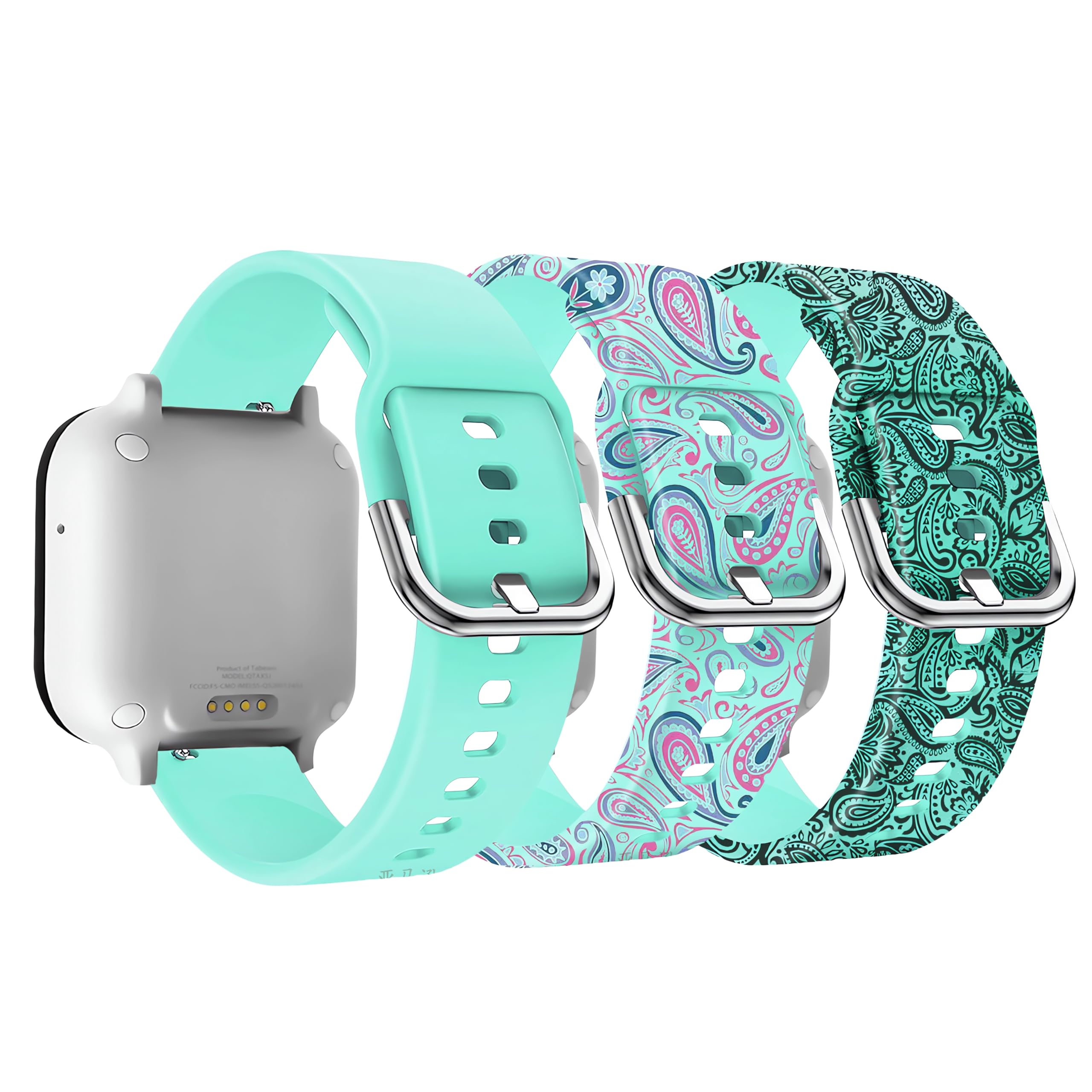 Five Star Online 3 Pack Kids Watch Band Compatible with Gizmo Watch 3 2 1 Band Replacement/T-Mobile Syncup/Gabb Watch 3 2 1 Bands for Boys Girls,20mm Silicone Watch Band Small Size Wrist Strap