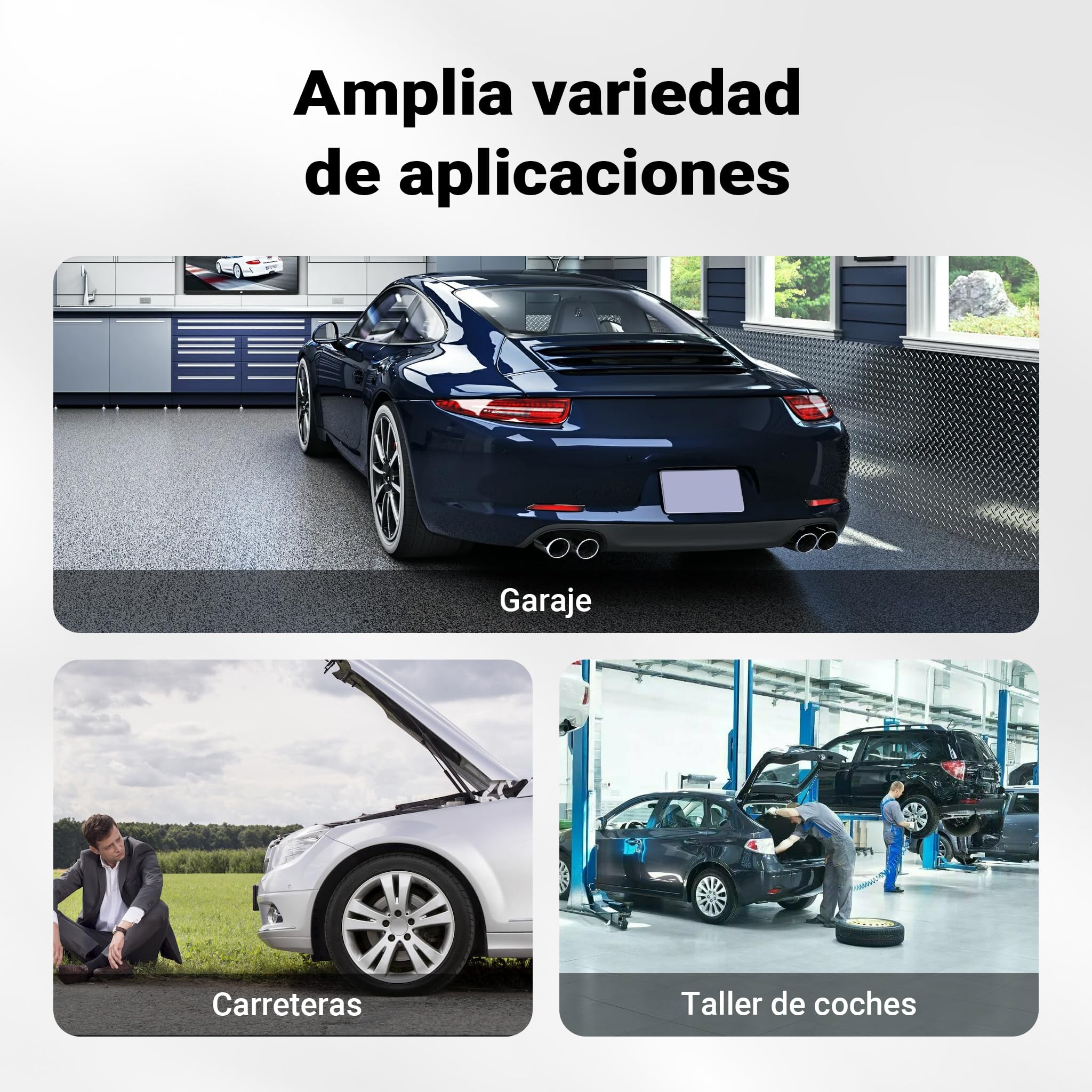 WilTec Set de 2 caballetes para Coches Altura Ajustable 28-42,5 cm hasta 2 toneladas Soportes de Gato Eje de Coche con Doble Bloqueo de Seguridad, Base Amplia Cubierta de Goma Antideslizante