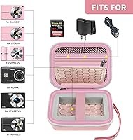 Vista 2 de Comecase Estuche de transporte y protección para cámara digital, para CAMKORY/para Kodak Pixpro/para Canon PowerShot ELPH 180/190 / para cámaras