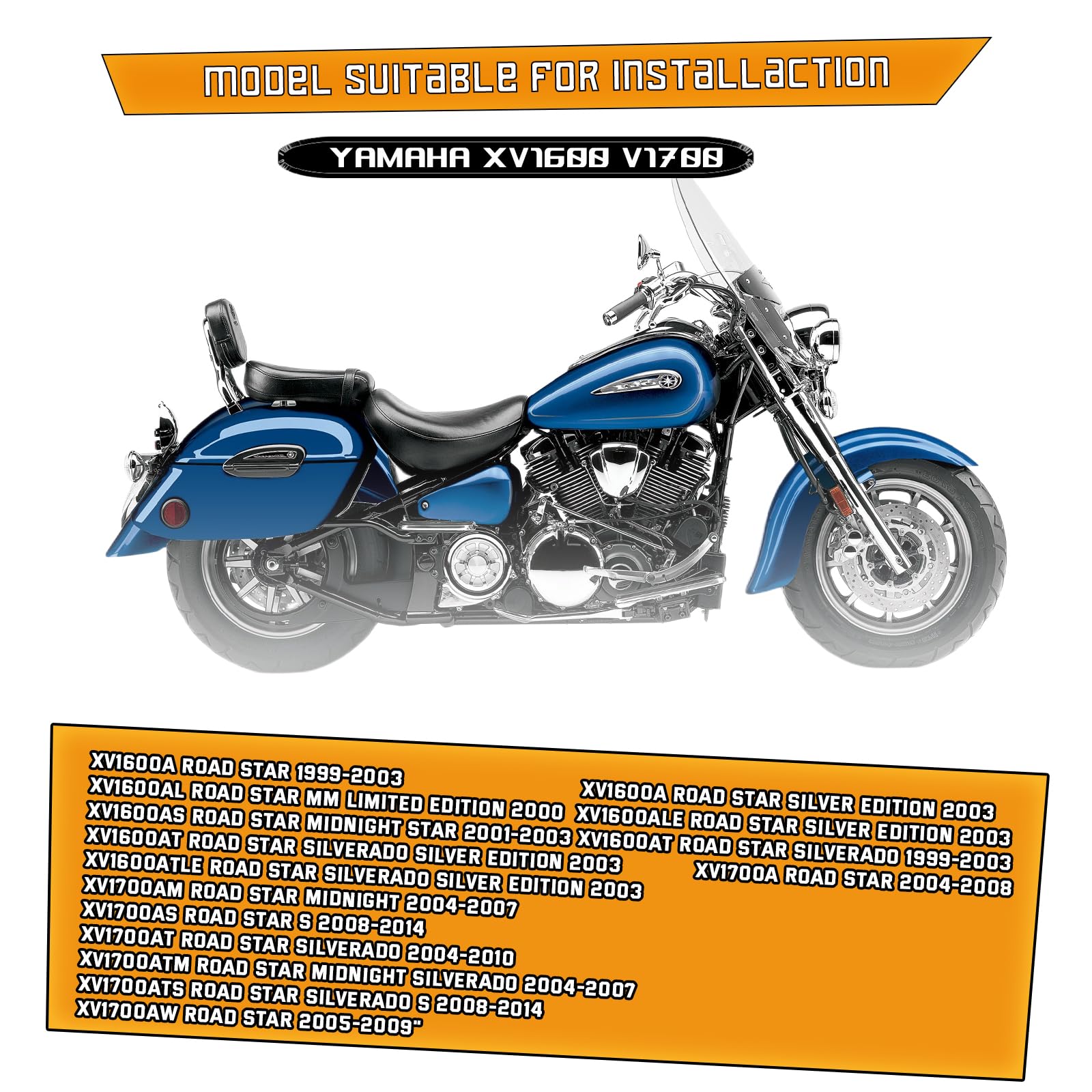 Amazon.com: Kinglemc Crash Bar Engine Guard for Yamaha Road Star
