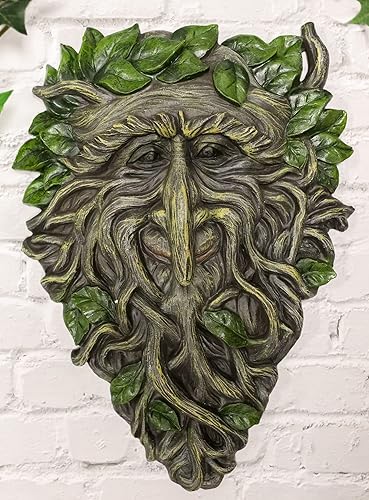 Miniatura 6 de Ebros Nature Spirit God Celtic Somerset Summer Vines Greenman - Placa colgante de pared de 10.5 pulgadas de alto, árbol de la vida Wiccano con