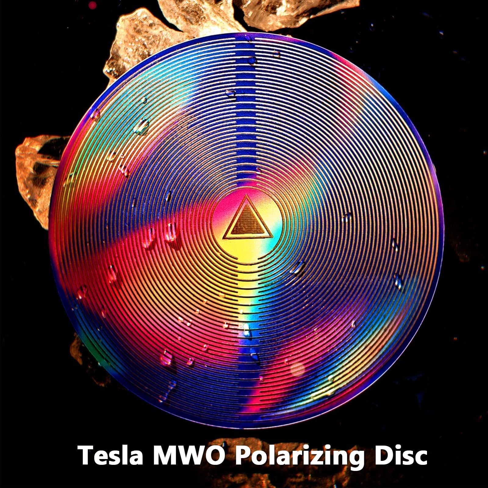 Tesla Mwo tarcza polaryzacyjna, oscylator wielofalowy, cewka Tesli, średnica 10 cm, energia wodna i równoważenie harmoniczne, cewka Mwo 40 obrotów, do medytacji, 1 szt