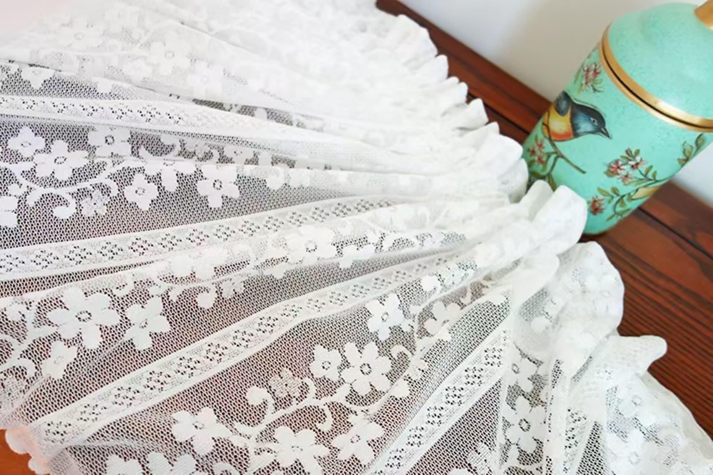 Krótka zasłona 1 sztuka, szerokość 200 cm, torba na pręt