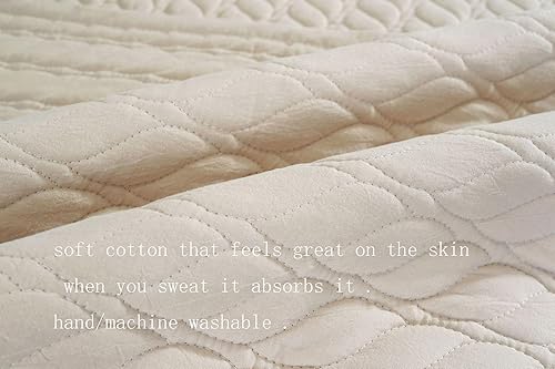 Miniatura 6 de Tapete de yoga de algodón grueso 100% orgánico natural con bolsa para ejercicio, lavable para entrenamiento, 78.8 x 27.5 pulgadas