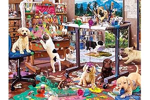 Steve Read's Quarantine Puzzle: Painting Puppies for Adults