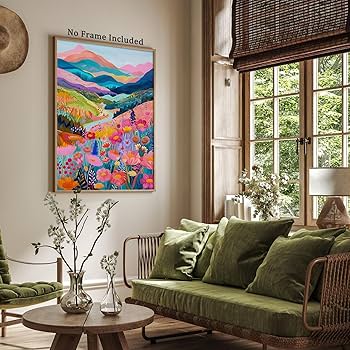 絵画 Mountain Serenity Designart 