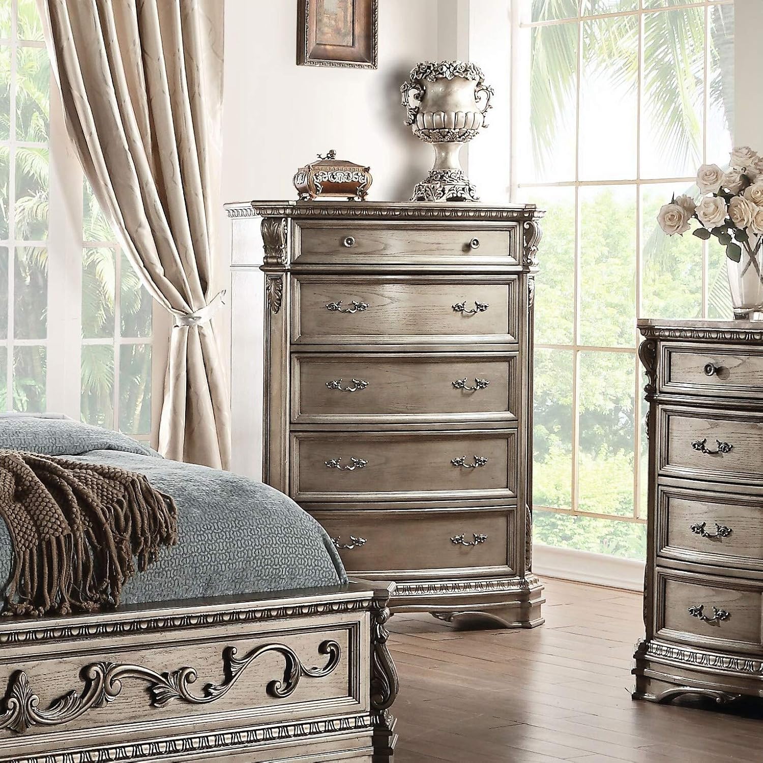 Leanos 5 Drawer Lingerie Chest, Tipover Restraint Device