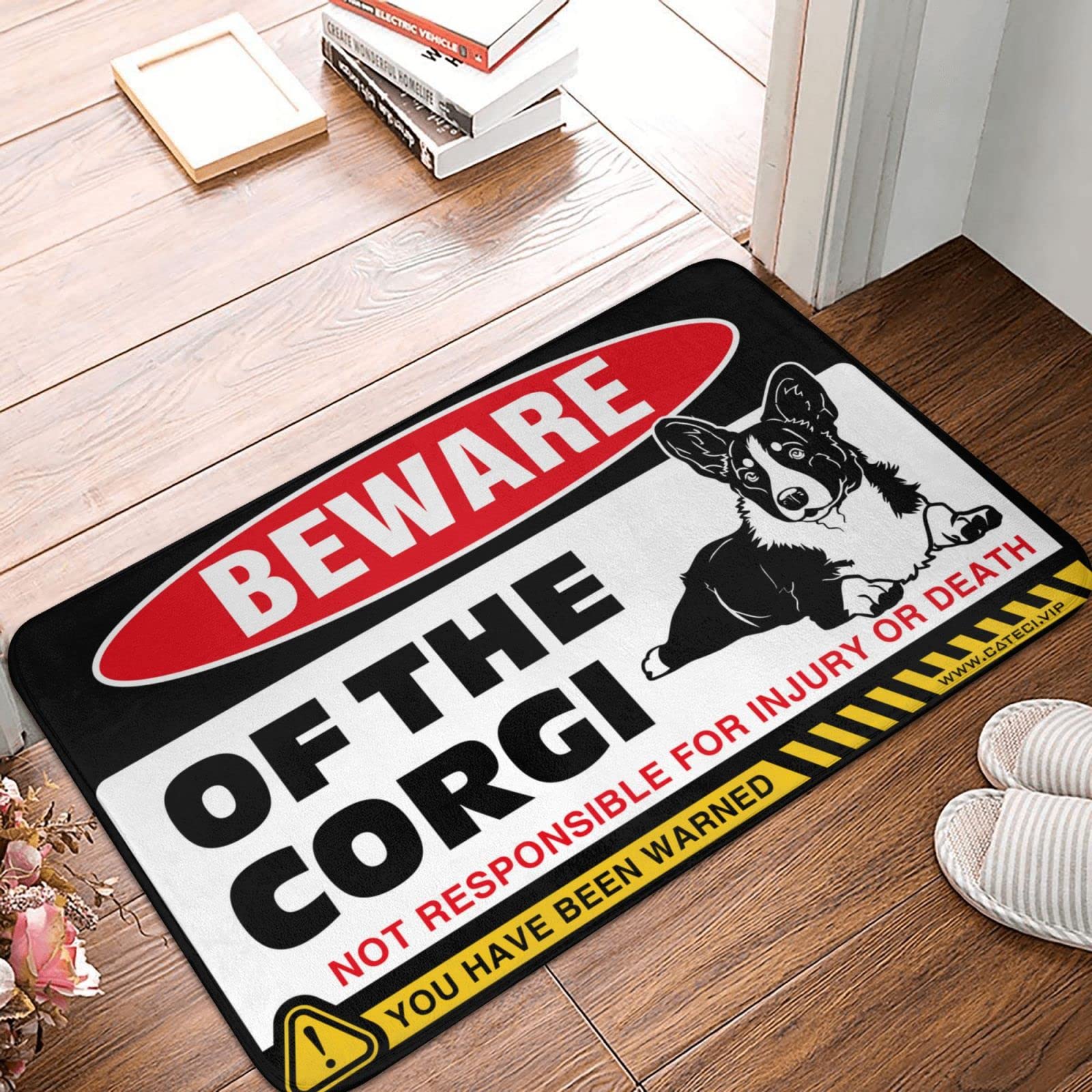 Tapis Corgi amusant pour décorer votre entrée de maison et votre cave d'homme