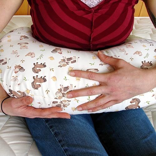 Miniatura 3 de Lindas fundas de almohada de lactancia de animales de granja para niños y niñas, vaca, gallo, cabra, pato, cerdo, funda de almohada de lactancia