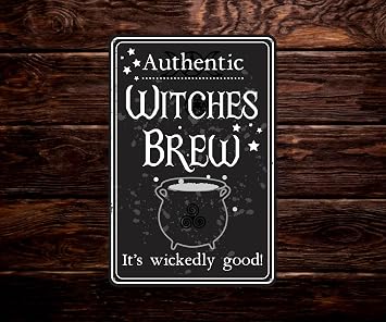 Authentic Witches Brew 12 x 8 Tin Sign