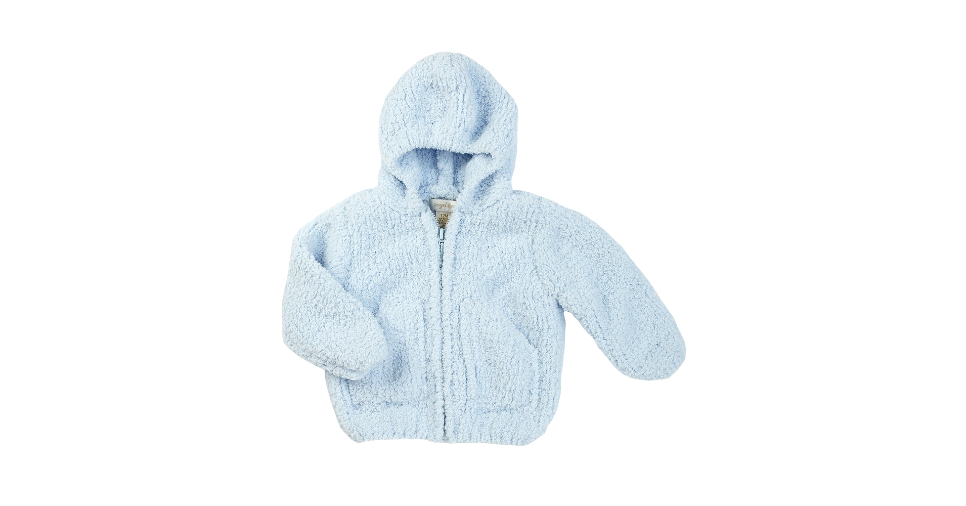 Amazon.com: Angel Dear Fleece Zip Hoodie - Light Blue 6m