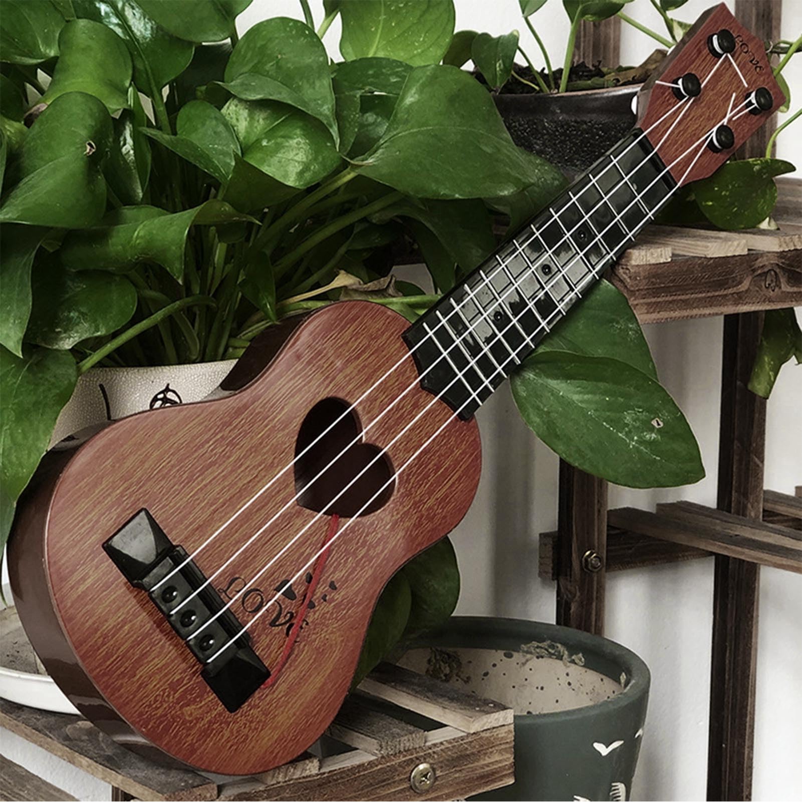 Elprico Gitary dla Dzieci, Klasyczne Mini Ukulele dla Małych Dzieci, 4-strunowe Ukulele Gitarowe Instrumenty Muzyczne Zabawki Edukacyjne Przedszkolaków Wczesna Edukacja i