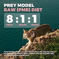 Vista 38 de FURRY WONDER Alimento para gatos, crudo liofilizado, cordero y pollo, 16 onzas, alto en proteínas, sin granos, comida completa o cobertura