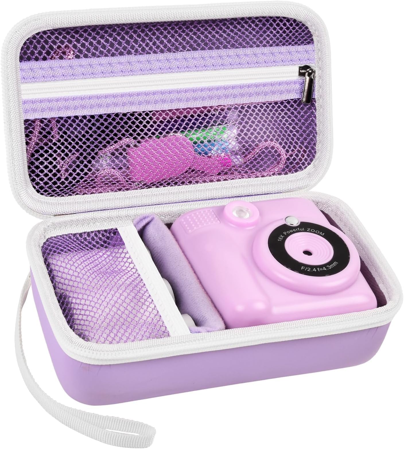 Case Compatible with ESOXOFFORE for Dylanto for Anchioo for WEEFUN for GKTZ for Amzelas for Mafiti Instant Print Camera, Film Camera Storage Holder Organizer bag (Box Only)- Purple
