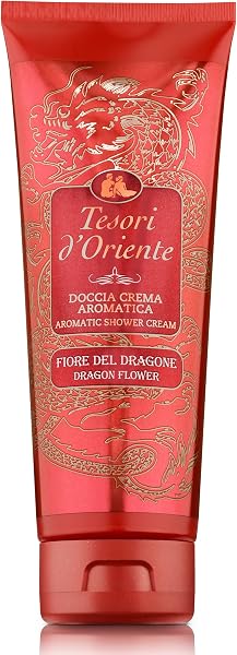 Tesori d'Oriente - Doccia Crema Fiore del Dragone e Pitaya, dalle Note di Fiori Bianchi, Deterge Delicatamente la Pelle Donando un Profondo Benessere, 250ml - 1