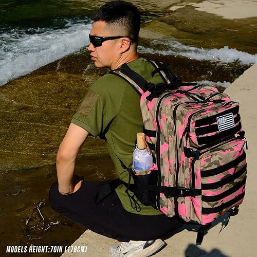 Miniatura 56 de Mochila táctica militar Molle mejorada mochila impermeable militar. Negro