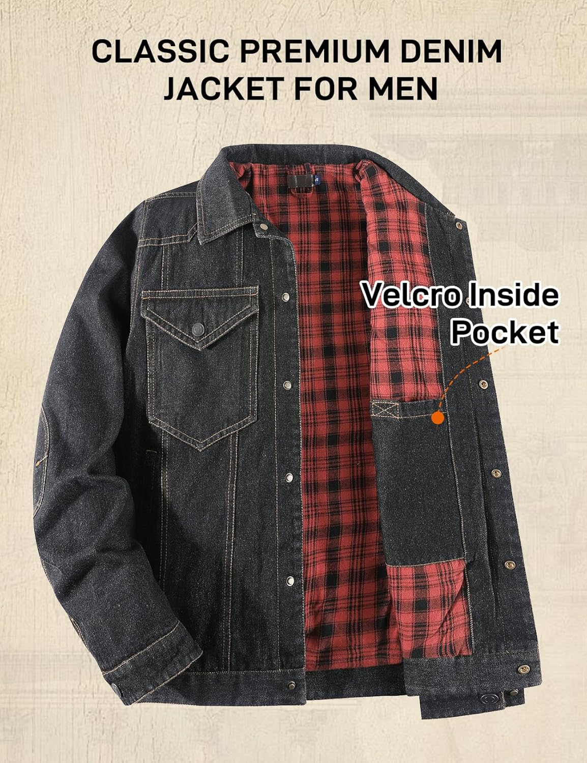 Flygo Jaqueta jeans masculina forrada de flanela, corte caubói, estilo ocidental, clássica, justa, vintage, resistente, casaco de caminhoneiro em promoção! Veja a oferta e mais achadinhos de Jaquetas & Casacos 4 Hoje é o melhor dia para comprar Flygo Jaqueta jeans masculina forrada de flanela, corte caubói, estilo ocidental, clássica, justa, vintage, resistente, casaco de caminhoneiro com aquele preço maroto! Promoção! Aproveite a oferta! 4