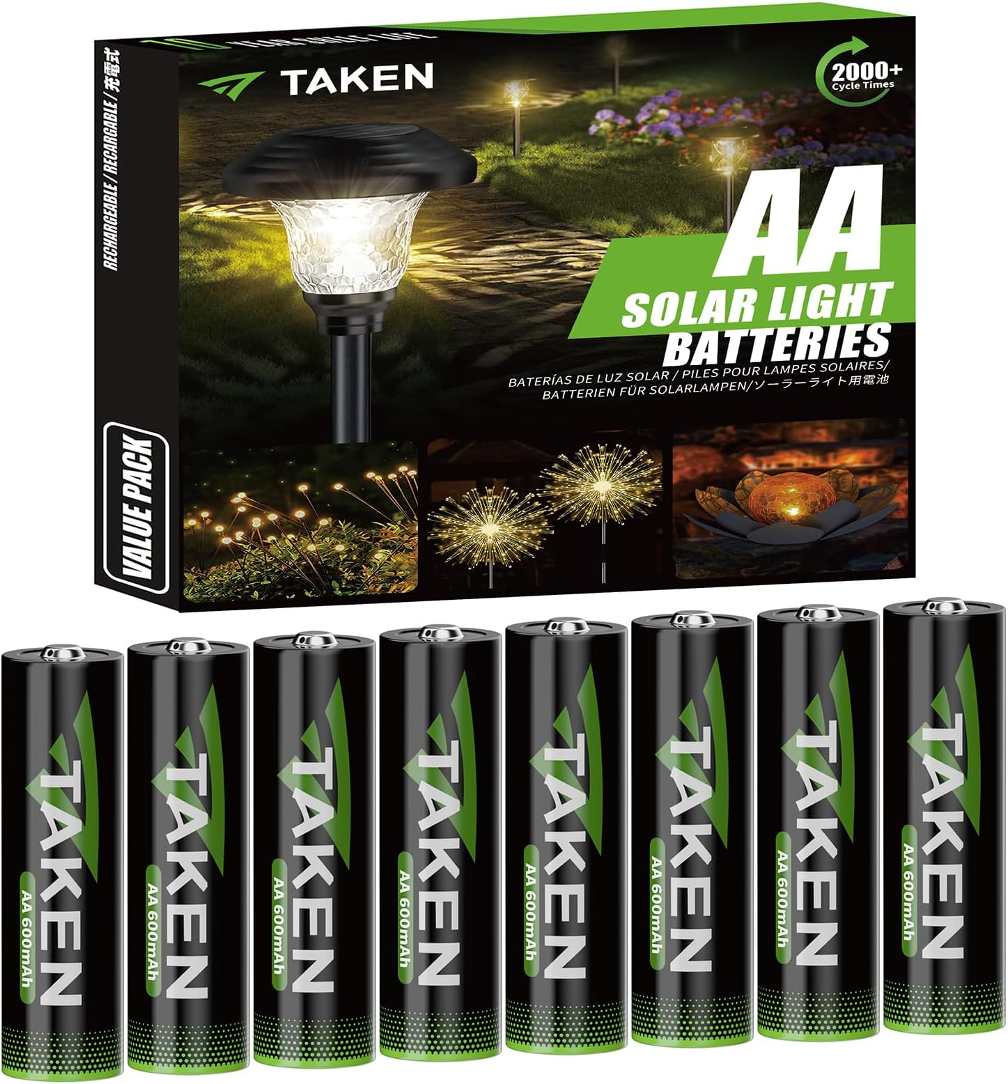 12 Pack 1.2V 400mAh NiMH Rechargeable AA Batteries Pre