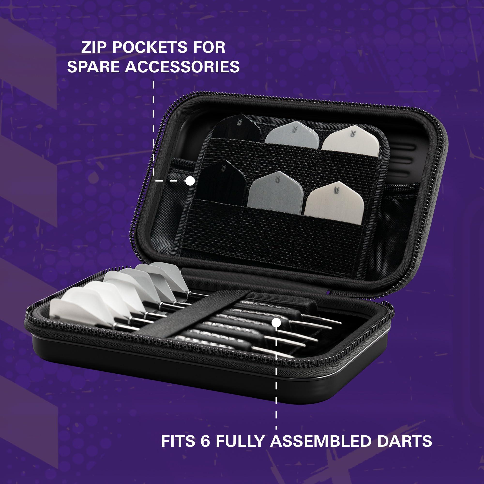 Target Darts Luke Littler 23G G1 Swiss Point Dartpfeile Set + The Nuke XL Takoma Darttasche für 2 Dartsets