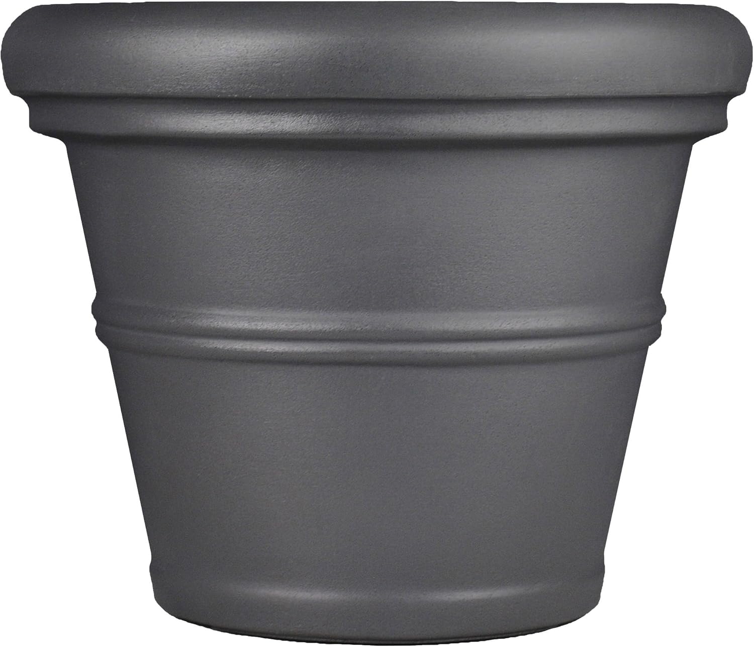 Tusco Products Rolled Rim Garden Planter, 20-Inch, Safari