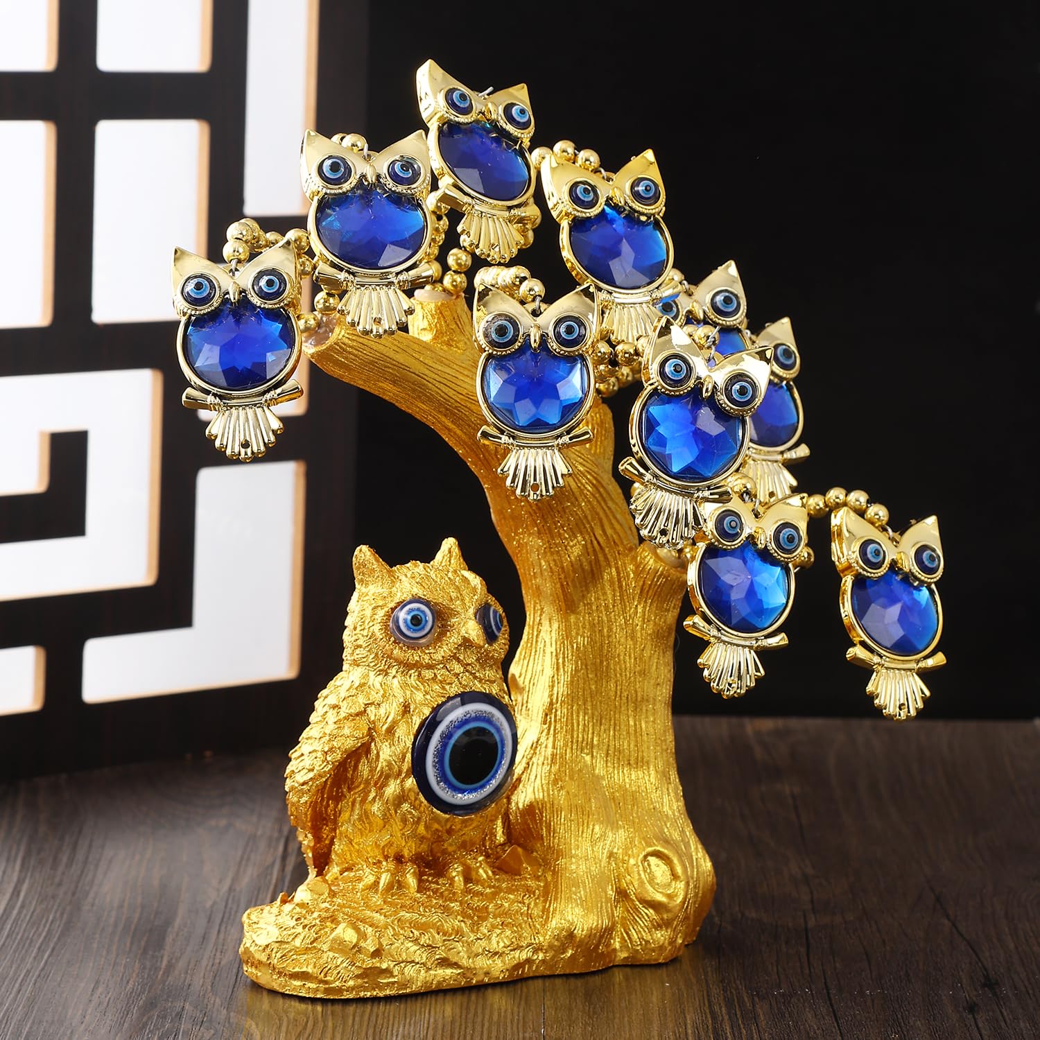 Tree of Life Feng Shui - Blue Evil Eye Amulet -4