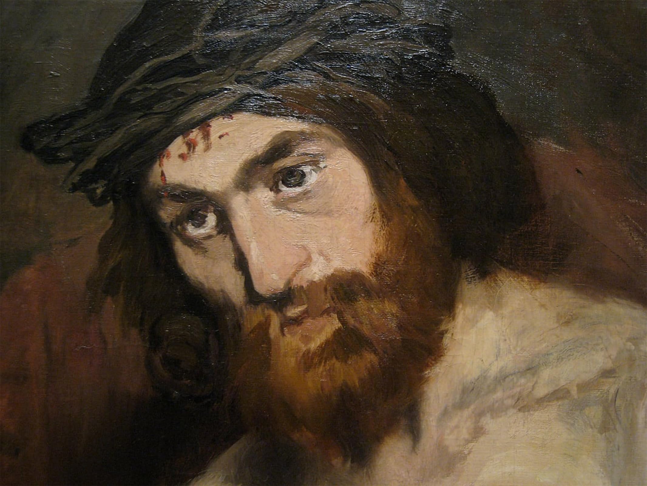 POSTERIIk Famous Modern Artwork Art Mural Head of Christ by Edouard Manet Oil Paintings Pictures for Home Decor 60x90cm