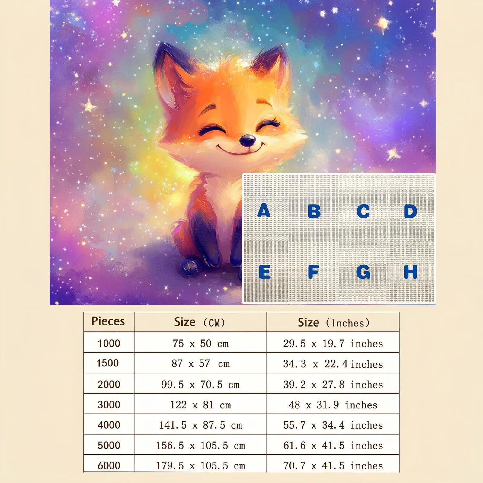 Carino Cielo stellato Puzzle 4000 Pezzi per Adulti, Puzzle in Legno - Collezione Classica con Poster Incluso - Sfida di Concentrazione e Passatempo Antistress, Gioco per Famiglia, 141 x 87 cm f0-573