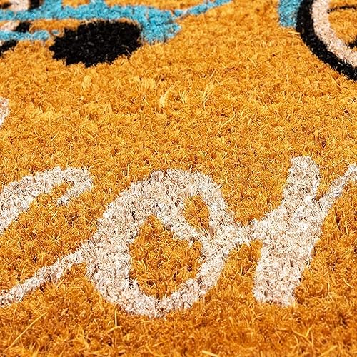 Miniatura 6 de Juvale Felpudo de fibra de coco natural, tapete de bienvenida para bicicleta (30 x 17 pulgadas)