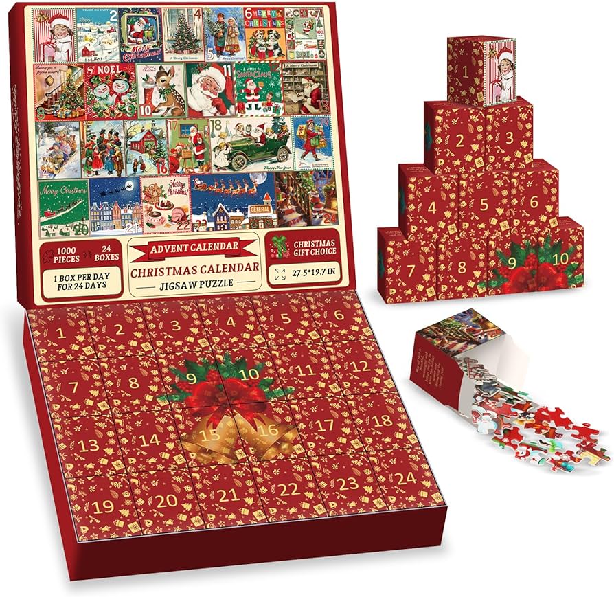 Amazon.com: Christmas Advent Calendar Puzzle 1000 Piece for Adult Amazon.com: Christmas Advent Calendar Puzzle 1000 Piece for Adult